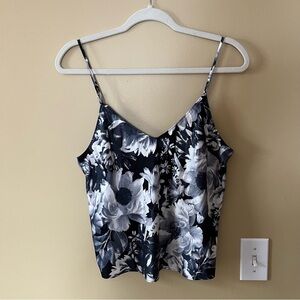 Victoria's Secret Black and White Floral Camisole